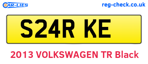 S24RKE are the vehicle registration plates.