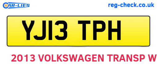 YJ13TPH are the vehicle registration plates.