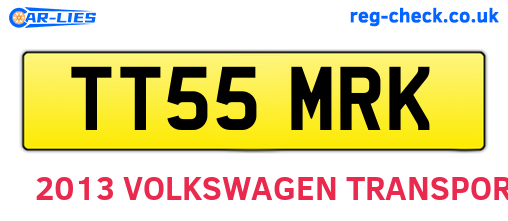 TT55MRK are the vehicle registration plates.