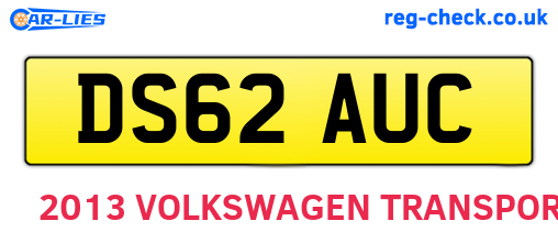 DS62AUC are the vehicle registration plates.