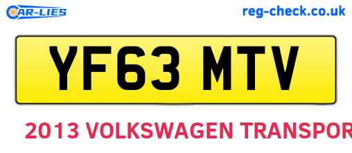 YF63MTV are the vehicle registration plates.