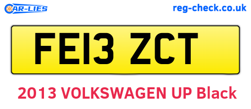 FE13ZCT are the vehicle registration plates.