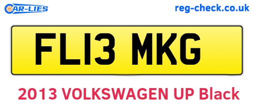 FL13MKG are the vehicle registration plates.