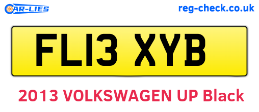 FL13XYB are the vehicle registration plates.