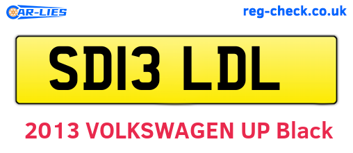 SD13LDL are the vehicle registration plates.