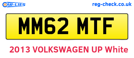 MM62MTF are the vehicle registration plates.