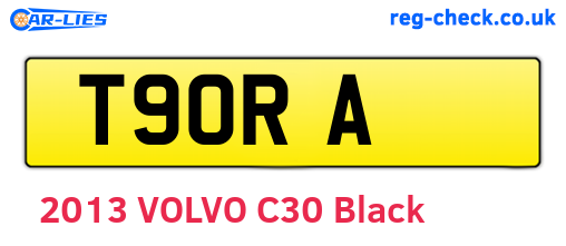 T9ORA are the vehicle registration plates.