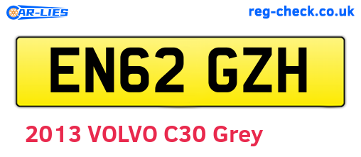 EN62GZH are the vehicle registration plates.