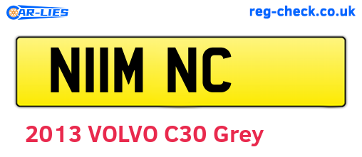 N11MNC are the vehicle registration plates.