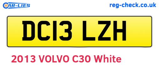 DC13LZH are the vehicle registration plates.
