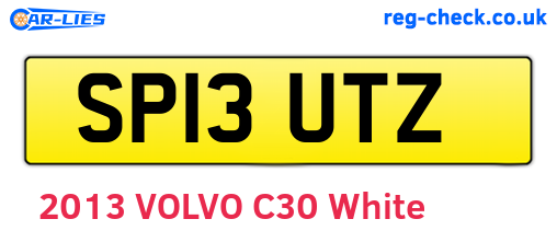 SP13UTZ are the vehicle registration plates.