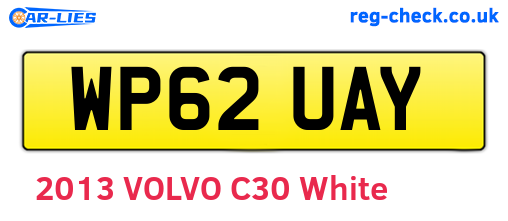 WP62UAY are the vehicle registration plates.