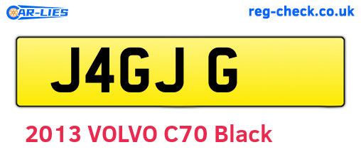 J4GJG are the vehicle registration plates.