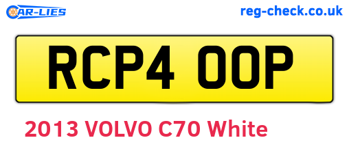 RCP400P are the vehicle registration plates.