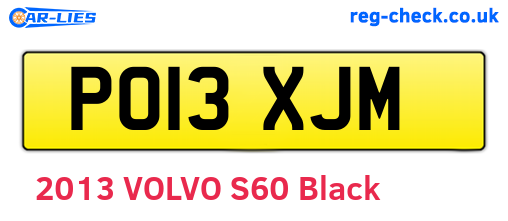 PO13XJM are the vehicle registration plates.