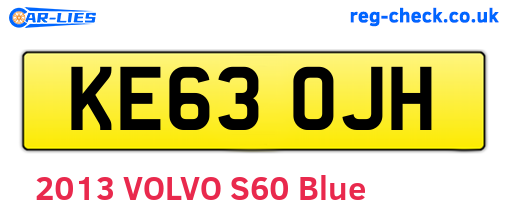 KE63OJH are the vehicle registration plates.