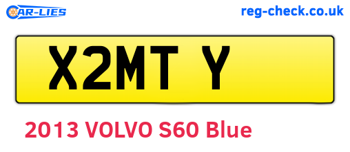 X2MTY are the vehicle registration plates.