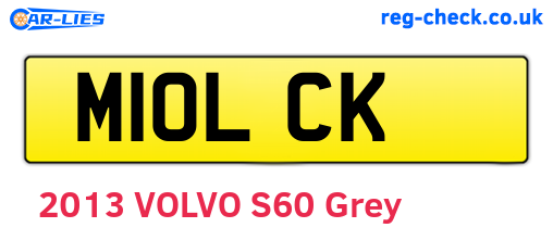 M10LCK are the vehicle registration plates.