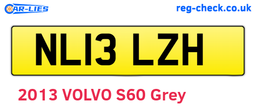 NL13LZH are the vehicle registration plates.