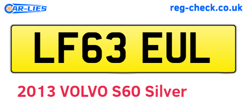 LF63EUL are the vehicle registration plates.