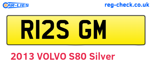 R12SGM are the vehicle registration plates.