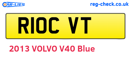 R10CVT are the vehicle registration plates.