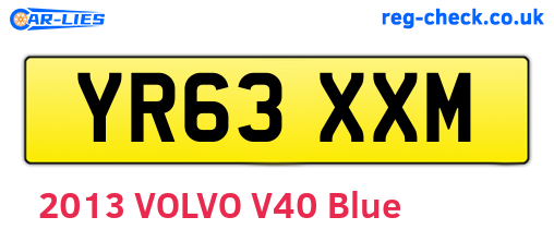YR63XXM are the vehicle registration plates.
