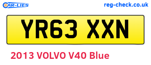 YR63XXN are the vehicle registration plates.
