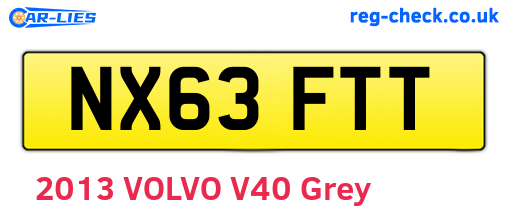 NX63FTT are the vehicle registration plates.