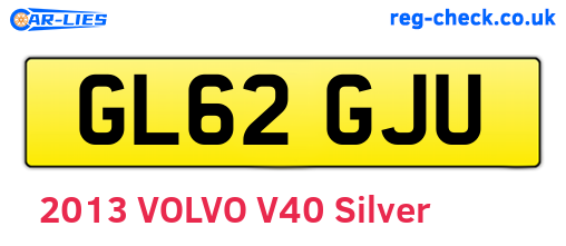 GL62GJU are the vehicle registration plates.