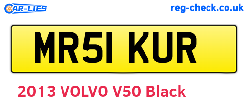 MR51KUR are the vehicle registration plates.