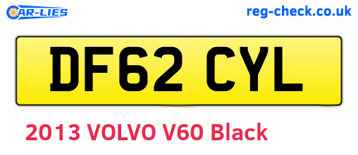 DF62CYL are the vehicle registration plates.