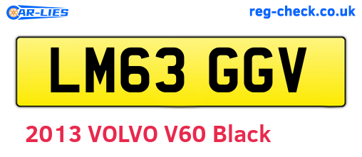 LM63GGV are the vehicle registration plates.