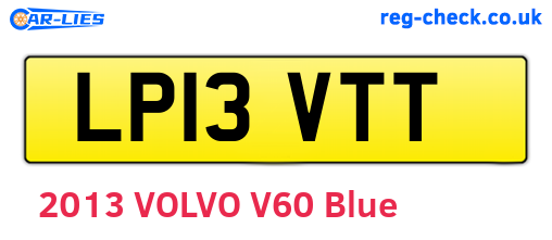 LP13VTT are the vehicle registration plates.