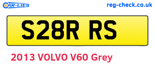 S28RRS are the vehicle registration plates.