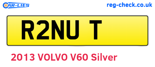 R2NUT are the vehicle registration plates.