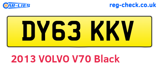 DY63KKV are the vehicle registration plates.