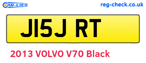 J15JRT are the vehicle registration plates.