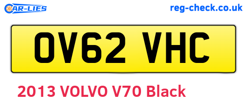 OV62VHC are the vehicle registration plates.