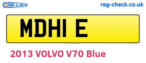 MDH1E are the vehicle registration plates.