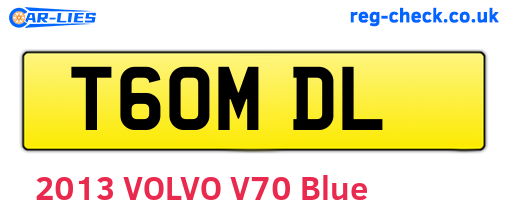 T60MDL are the vehicle registration plates.