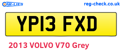 YP13FXD are the vehicle registration plates.