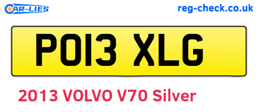 PO13XLG are the vehicle registration plates.