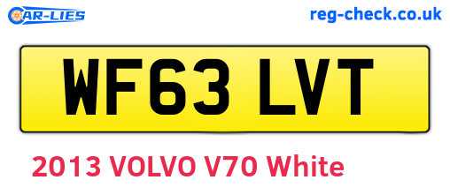WF63LVT are the vehicle registration plates.