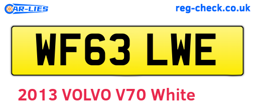 WF63LWE are the vehicle registration plates.