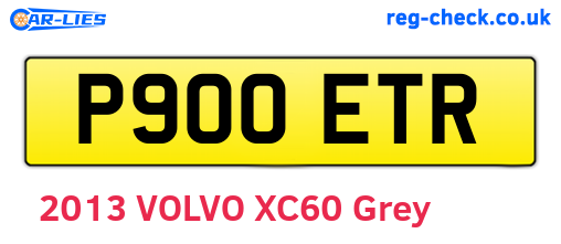 P900ETR are the vehicle registration plates.