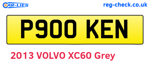 P900KEN are the vehicle registration plates.