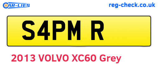 S4PMR are the vehicle registration plates.