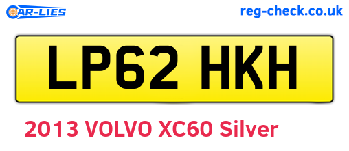 LP62HKH are the vehicle registration plates.