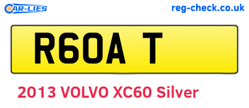 R6OAT are the vehicle registration plates.